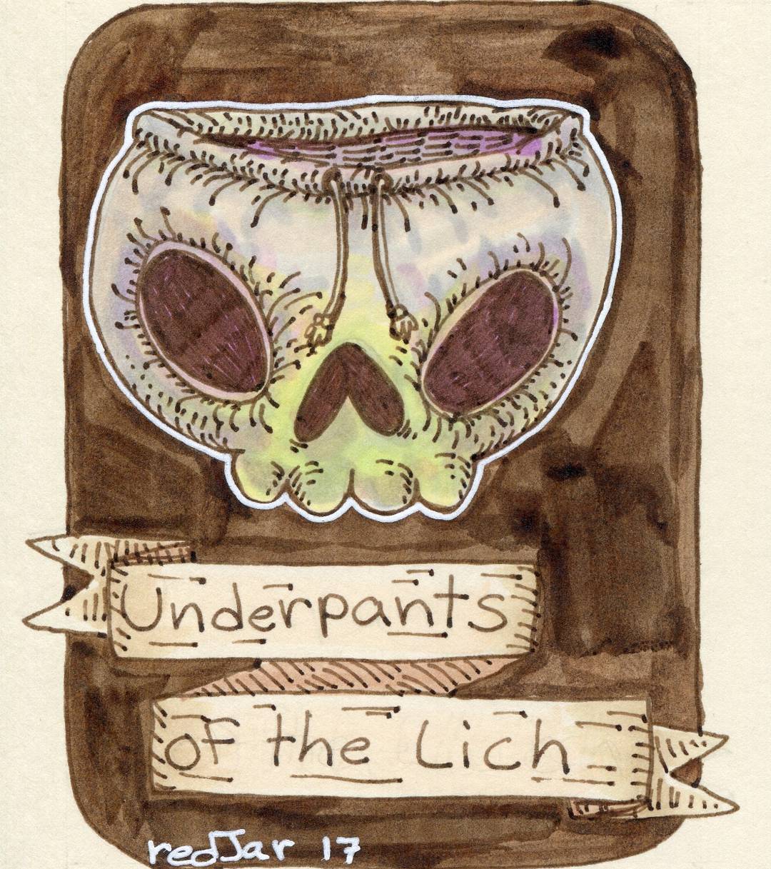 redjarojam "Underpants of the Lich" - by Jared DeCosta (redjarojam) www.instagram.com/redjarojam (2017-04) © dell'autore tutti i diritti riservati