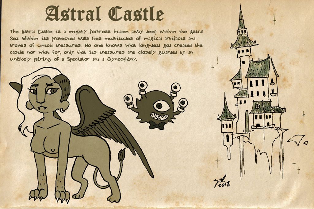 zal001 gynosphinx spectator "Astral Castle" - by Austin "Zal" Forbes www.deviantart.com/zal001 (2018) © dell'autore tutti i diritti riservati