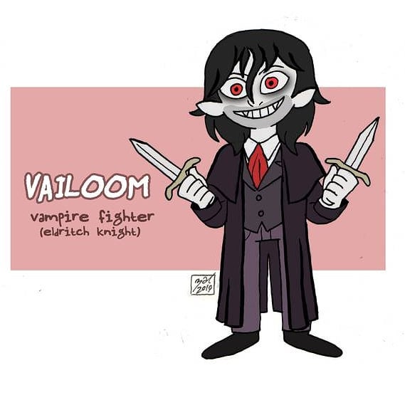 zal001 "Vailoom, vampire fighter" - by Austin "Zal" Forbes www.pictosee.com/zal_arts (2019) © dell'autore tutti i diritti riservati